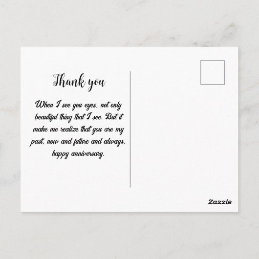 Carte postale Joyeux Anniversaire (Dos)