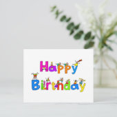 Carte Postale Joyeux anniversaire (Debout devant)