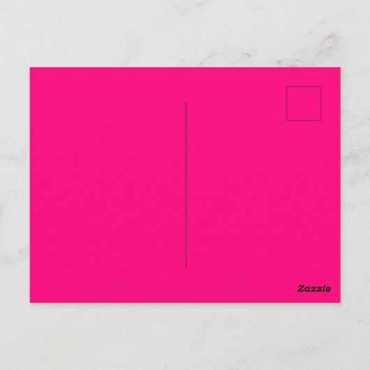 Carte Postale Joyeux anniversaire 23 ans Rose chaud mignon (Dos)