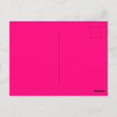 Carte Postale Joyeux anniversaire 23 ans Rose Chaude Mignon (Dos)