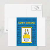 Carte Postale Joyeux anniversaire 40e (Devant / Derrière)