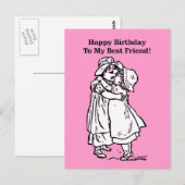 Carte Postale Joyeux anniversaire à mon meilleur ami ! (Devant / Derrière)