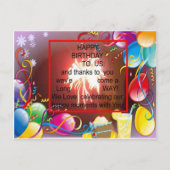 Carte Postale Joyeux anniversaire à nous Art Imprimer (Devant)