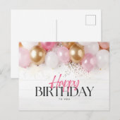 Carte Postale Joyeux anniversaire à toi  (Devant / Derrière)