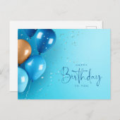 Carte Postale Joyeux anniversaire à toi  (Devant / Derrière)