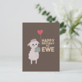 Carte Postale Joyeux Anniversaire à Toi Brebis (Debout devant)