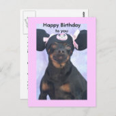 Carte Postale Joyeux anniversaire, à vous (Devant / Derrière)