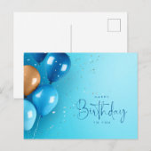 Carte Postale Joyeux anniversaire à vous (Devant / Derrière)