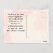 Carte Postale Joyeux anniversaire à vous Bible Verse (Dos)