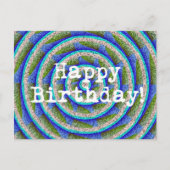 Carte Postale Joyeux anniversaire Abstrait (Devant)