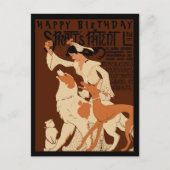 Carte Postale Joyeux Anniversaire Amateur de Chien Ancien (Devant)