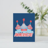 Carte Postale Joyeux anniversaire, Amérique (Debout devant)