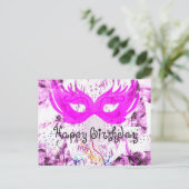 Carte Postale Joyeux anniversaire amusant (Debout devant)