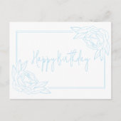 Carte Postale Joyeux Anniversaire Antique Rose (Devant)