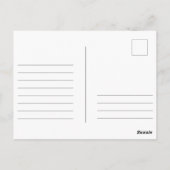 Carte Postale Joyeux Anniversaire Aquarelle Floral Élégant de Ve (Dos)