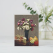 Carte Postale Joyeux Anniversaire Art Impressionniste Vintage (Debout devant)