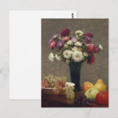 Carte Postale Joyeux Anniversaire Art Impressionniste Vintage (Devant / Derrière)