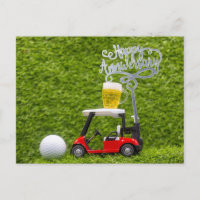 Joyeux anniversaire au golfeur