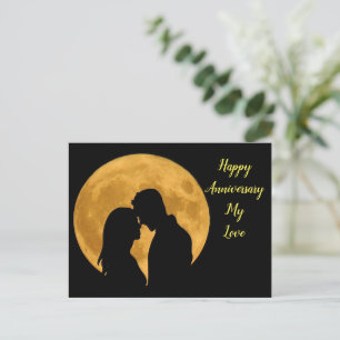 Carte Postale Joyeux anniversaire avec beau couple