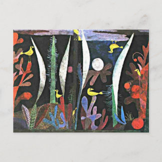 Carte Postale Joyeux Anniversaire ! avec l'œuvre de Paul Klee,