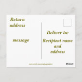 Carte Postale Joyeux anniversaire, avec perroquet coloré sur Per (Dos)