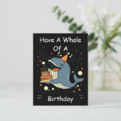 Carte Postale Joyeux Anniversaire Baleine Chantante (Debout devant)