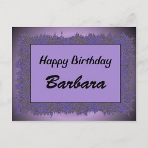 Carte Postale Joyeux anniversaire Barbara