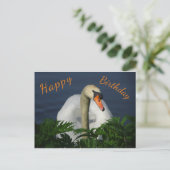 Carte postale Joyeux Anniversaire Beau Cygne (Debout devant)