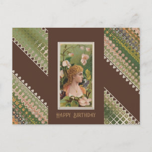 Carte Postale Joyeux Anniversaire Beautés Florales