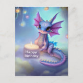 Carte Postale Joyeux Anniversaire Bébé Dragon (Devant)