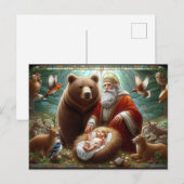 Carte Postale Joyeux anniversaire bébé Jésus (Devant / Derrière)