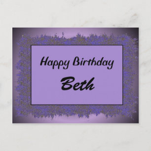 Carte Postale Joyeux Anniversaire Beth