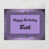 Carte Postale Joyeux Anniversaire Beth (Devant)