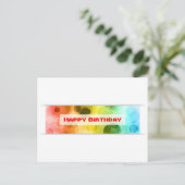 Carte Postale joyeux anniversaire (bokeh) (Debout devant)