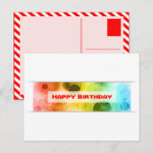 Carte Postale joyeux anniversaire (bokeh) (Devant / Derrière)