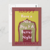 Carte Postale Joyeux Anniversaire Bonne journée et une meilleure (Devant / Derrière)