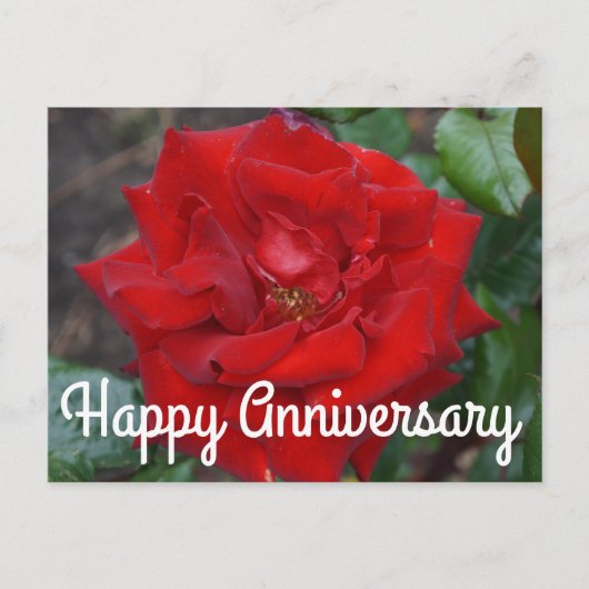 Carte postale Joyeux Anniversaire Bouquet de roses (Devant)