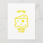 Carte Postale Joyeux anniversaire brie blagues de fromage drôles (Devant)