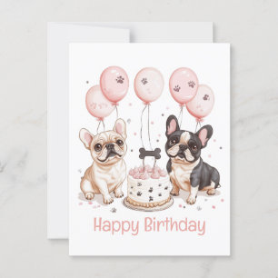 Carte Postale Joyeux Anniversaire Cake d'anniversaire pour Boule