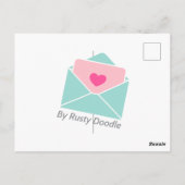 Carte Postale Joyeux anniversaire Cappy gâteau et capybara migno (Dos)