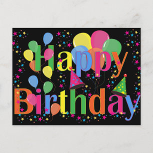 Carte Postale Joyeux anniversaire célébration