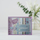 Carte postale Joyeux Anniversaire | Chanson de Blu (Debout devant)