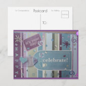 Carte postale Joyeux Anniversaire | Chanson de Blu (Devant / Derrière)