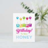 Carte Postale Joyeux Anniversaire Chéri(e) (Debout devant)