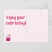 Carte Postale Joyeux Anniversaire Chéri Gâteaux Fraises Mignons (Dos)