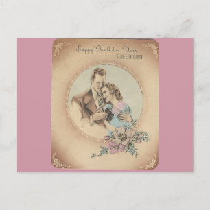Carte Postale Joyeux Anniversaire Chéri "Mario" Vintage