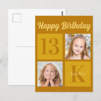 Joyeux Anniversaire Chic Or 2 Photo Personnalisé