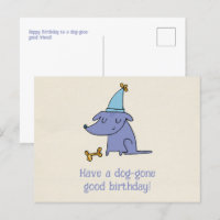 Joyeux Anniversaire Chien avec Chapeau de Fête 