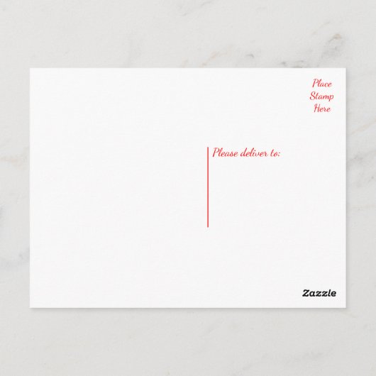 Carte Postale Joyeux Anniversaire Chien Chien Chien Rouge (Dos)