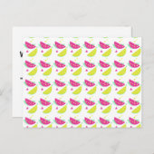 Carte Postale Joyeux Anniversaire Citronnade Pastèque (Devant / Derrière)